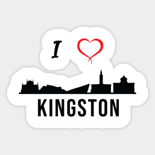 I love Kingston, Kingston expats, Jamaican, Jamaican culture, Jamaican language, Kurdish, Kingston city, Kingston skyline, straight otta, Rasta, Reggae, West Indies, Barbados, subculture, Caribbean Sticker